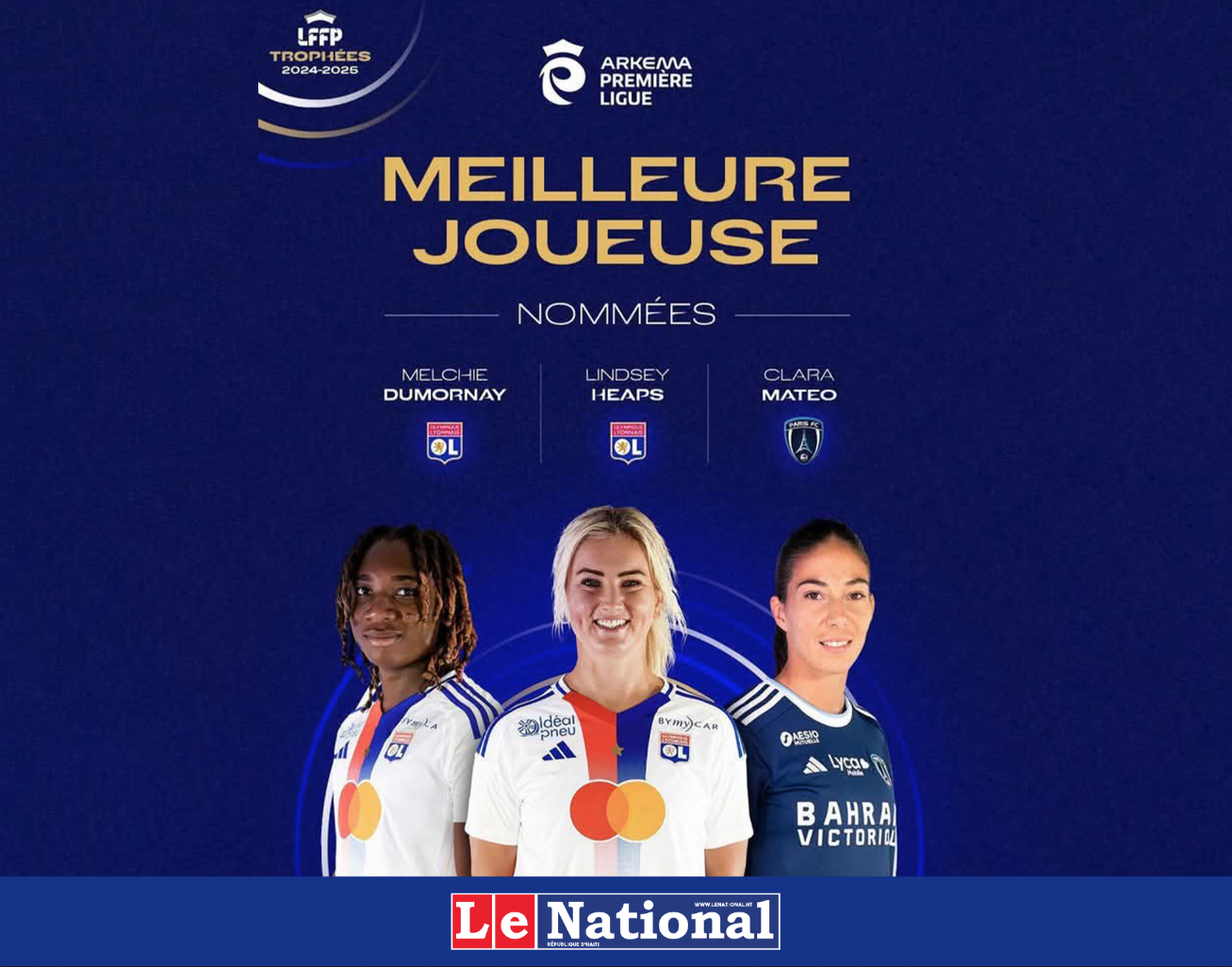 Corventina nominée pour le titre de Meilleure Joueuse de la saison en Arkema Premier League !
